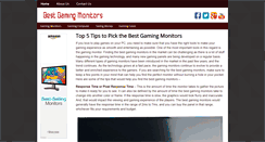 Desktop Screenshot of bestgamingmonitors.org