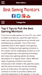 Mobile Screenshot of bestgamingmonitors.org